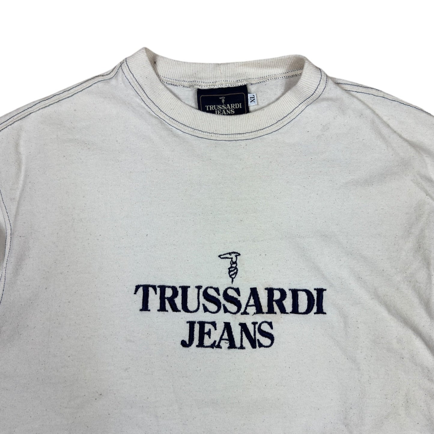 Trussardi Jeans Spellout White T-shirt