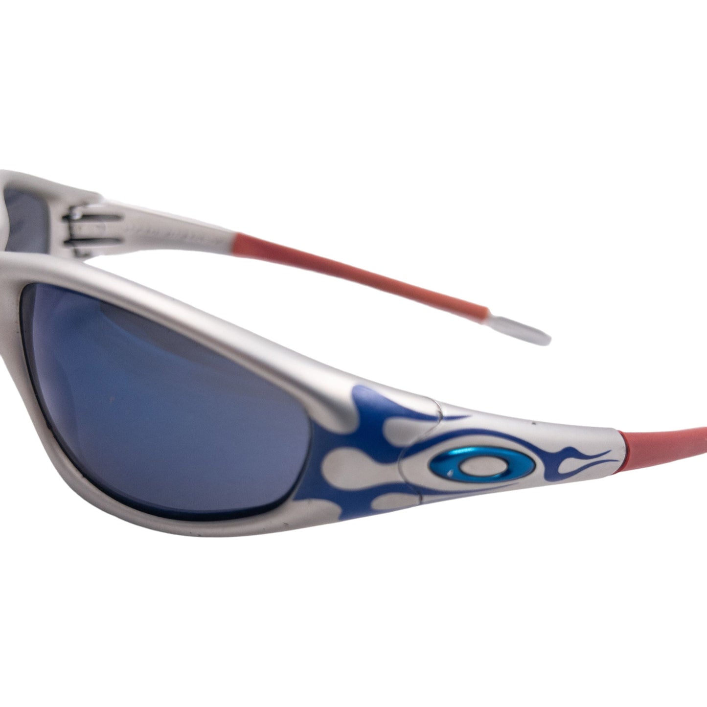 Vintage Oakley Straight Jacket FMJ + Blue Flame Sunglasses