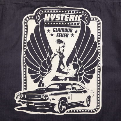 Vintage Hysteric Glamour Fever Graphic Button Up Shirt Womens Size S