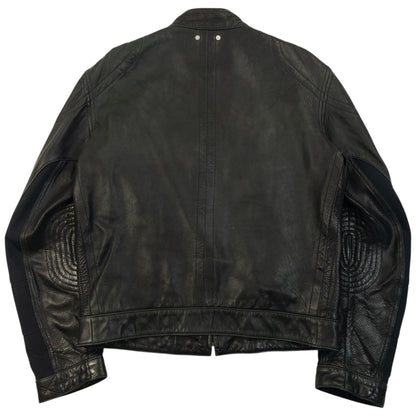 Vintage 90s Hugo Boss Zip Up Leather Jacket Size S | Small, Black