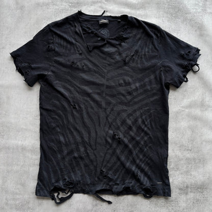 DIESEL DISTRESSED TOP | O/S, Red