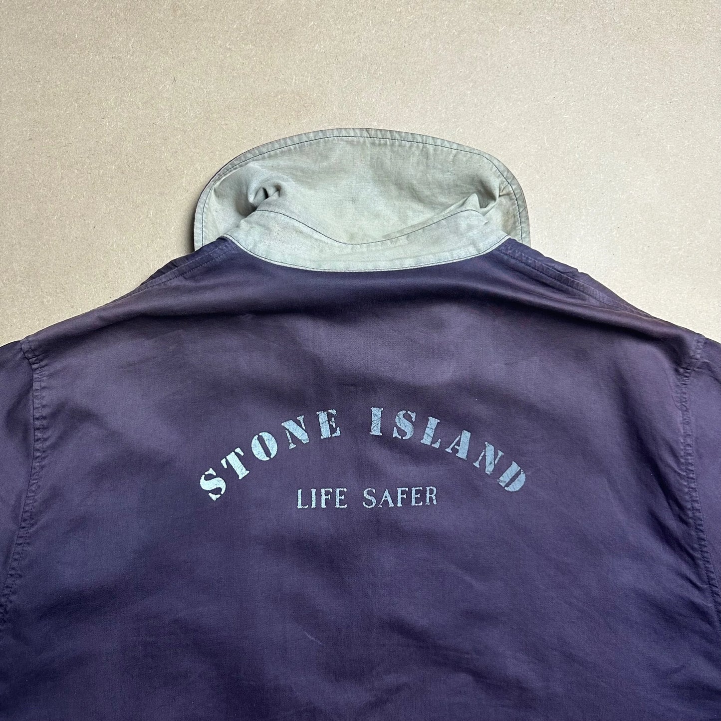 S/S 1993 Midnight Blue Raso Gommato Life Safer Blouson Jacket