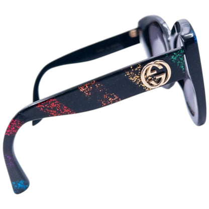 Vintage Gucci Glitter Stripe Sunglasses