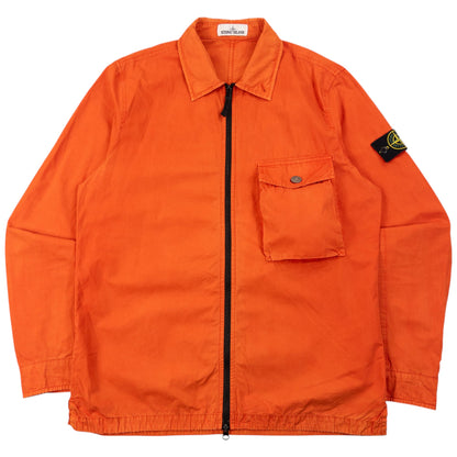 Stone Island Zip Up Jacket Size M | Medium, Orange