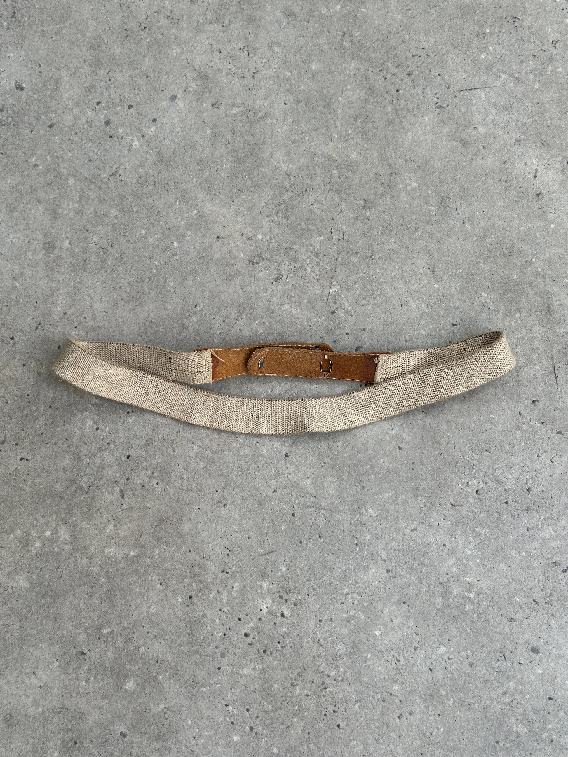 Vintage 2000s Canvas Leather Belt - W32-38