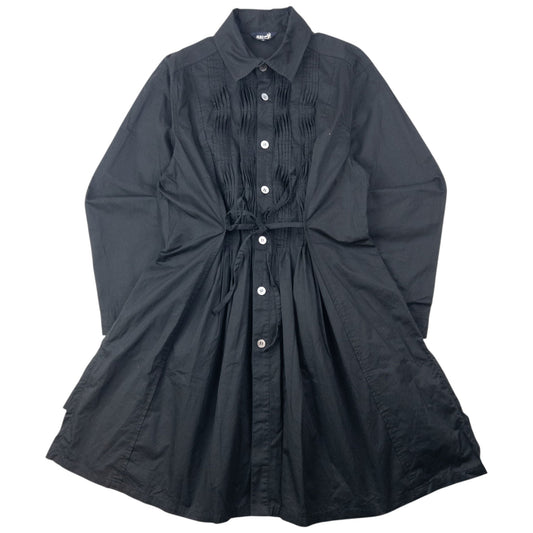 Vintage 80s Hai Sporting Gear By Issey Miyake Shirt Dress Womens Size M | Medium, Black
