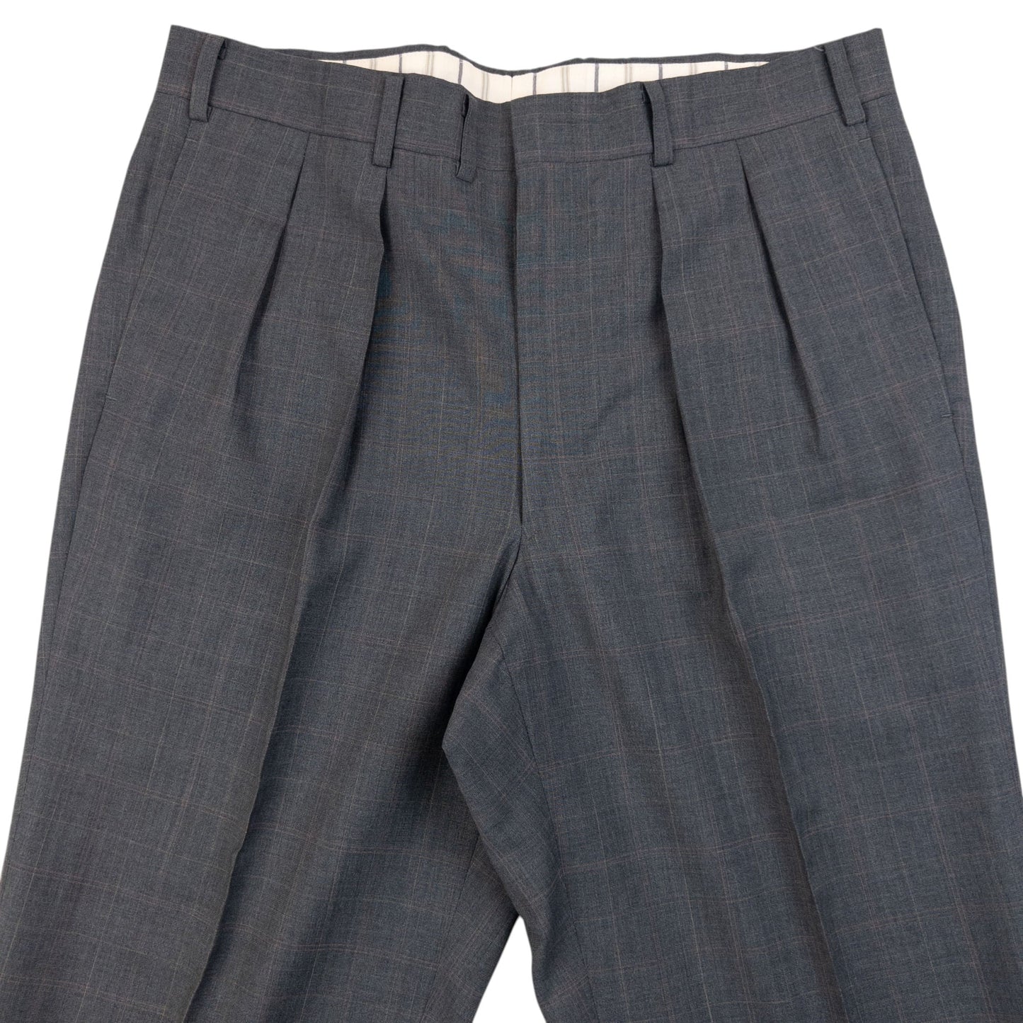 Vintage 2000s Burberry Checkered Jacket & Trousers Suit Set Size S | Small, Grey