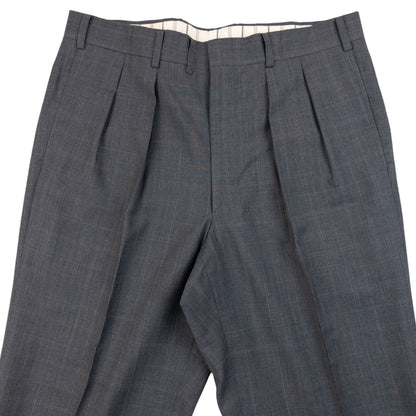 Vintage 2000s Burberry Checkered Jacket & Trousers Suit Set Size S | Small, Grey