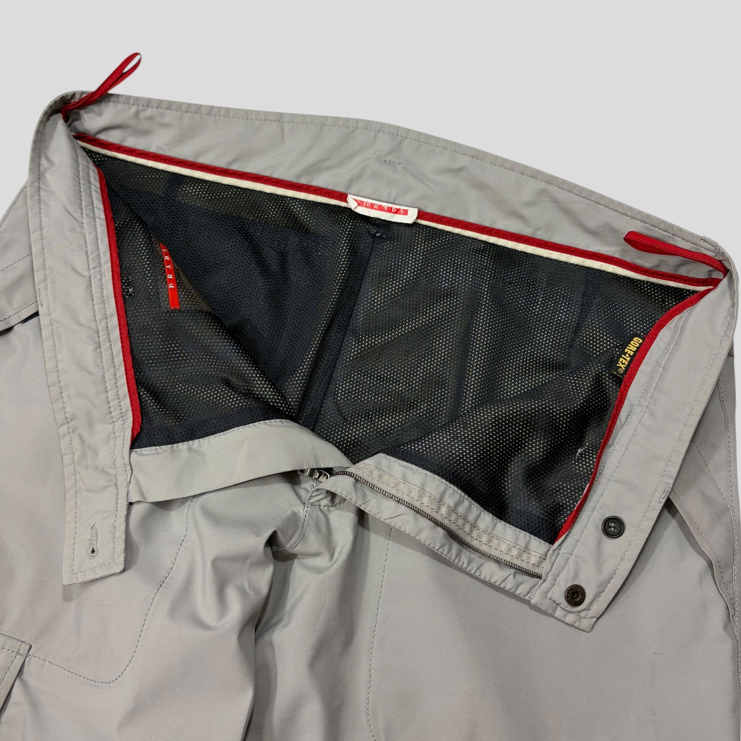 Prada Challenge 2003 Goretex Red Logo Cargo Trousers - IT52 | Default Title, Multicoloured