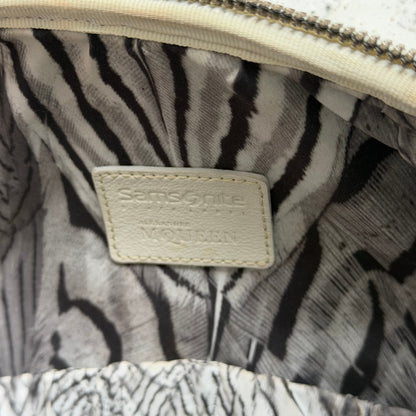 alexander mcqueen x samsonite crocodile leather style boarding bag | O/S, Ivory
