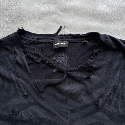 DIESEL DISTRESSED TOP | O/S, Red