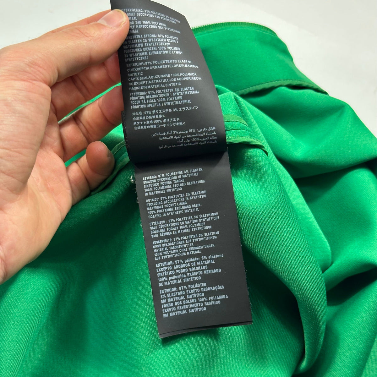 Prada 2018 Rubber Race Logo Technical Jersey Parka Jacket - XS (M) | Green