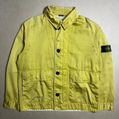 S/S 1994 Lemon Yellow Reversible Spiderweb Silk Light Jacket