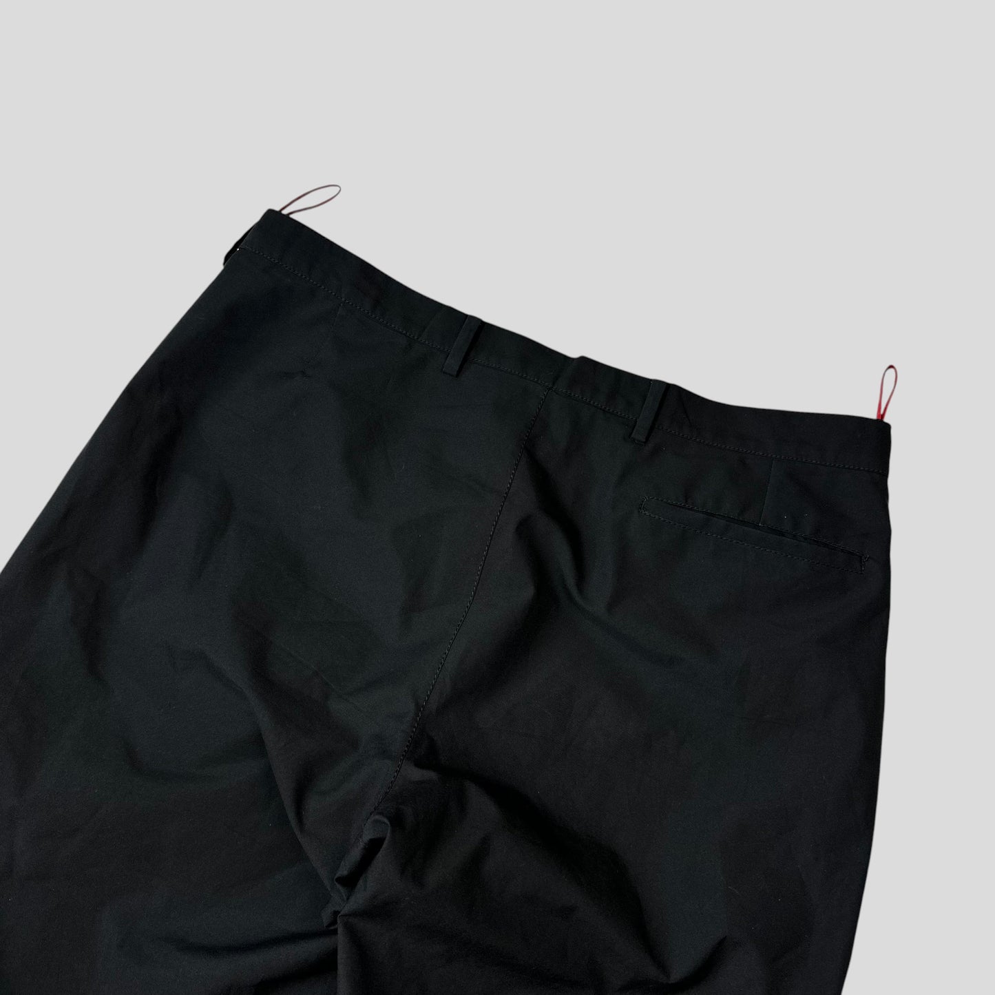 Prada Sport 00’s Goretex Black Mesh Lined Trousers - IT52 | Default Title, Black
