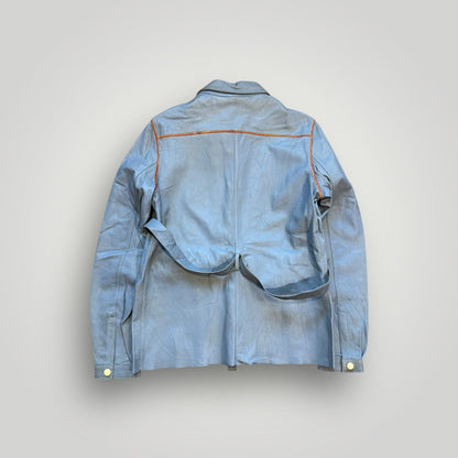 Fendi Fendissime 90's Leather Cropped Belted Jacket S