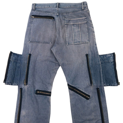 Vintage 2000s PPFM Convertible Zip Denim Jeans Size W32