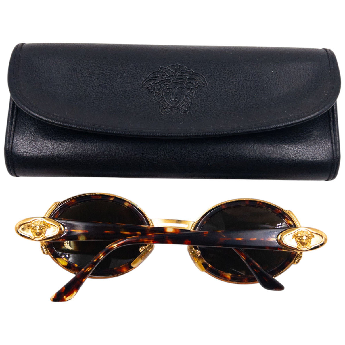 Vintage 90s Gianni Versace Tortoise Shell Sunglasses | O/S, Tortoise Shell