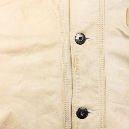 Vintage Armani Jeans Layered Leather Jacket Size XL