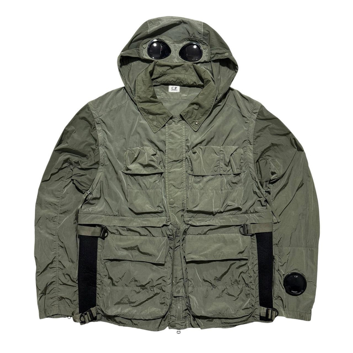 CP Company Chrome-R Transformable Jacket | Large, Olive Green