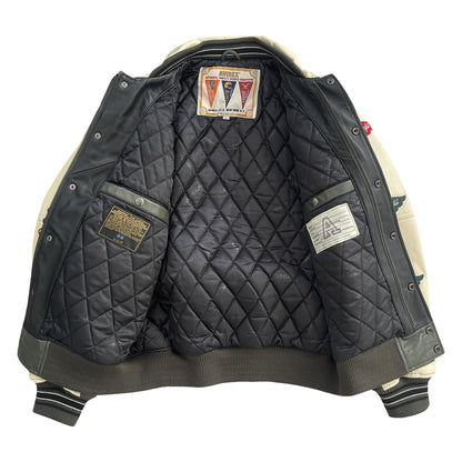 Avirex Wildbears Leather Varsity Jacket - M