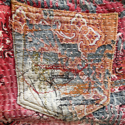 Boro Bandana Sashiko Distressed Jeans - W30"