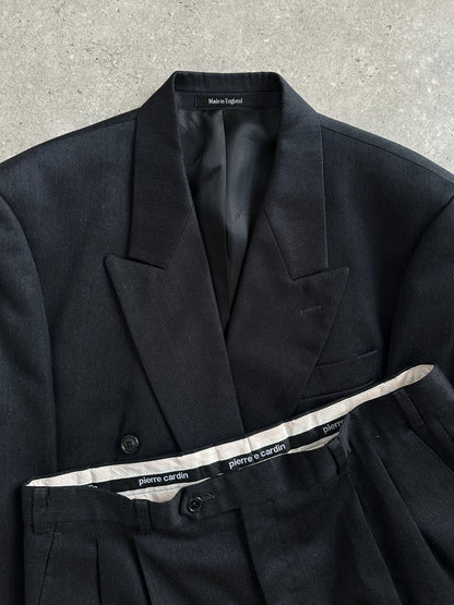 Pierre Cardin 1990s Pure Wool Double Breasted Suit - 42S/W32
