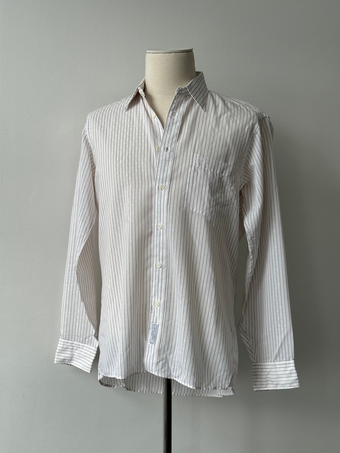 Christian Dior Chemises 1990s Jacquard Striped Shirt - M