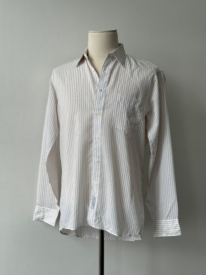 Christian Dior Chemises 1990s Jacquard Striped Shirt - M