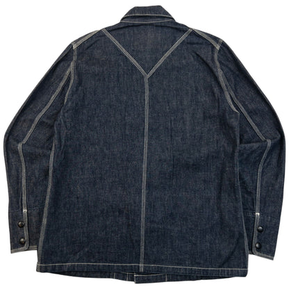 Vintage 2000s PPFM Lightweight Denim Jacket Size M | Medium, Navy