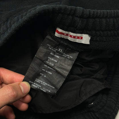 Prada Sport 2006 Black Cotton Jogger Tracksuit Bottoms - M/L | Default Title, Black