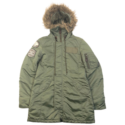 Vintage 90s Hysteric Glamour Fur Hood Cape Jacket Womens Size M | Medium, Green