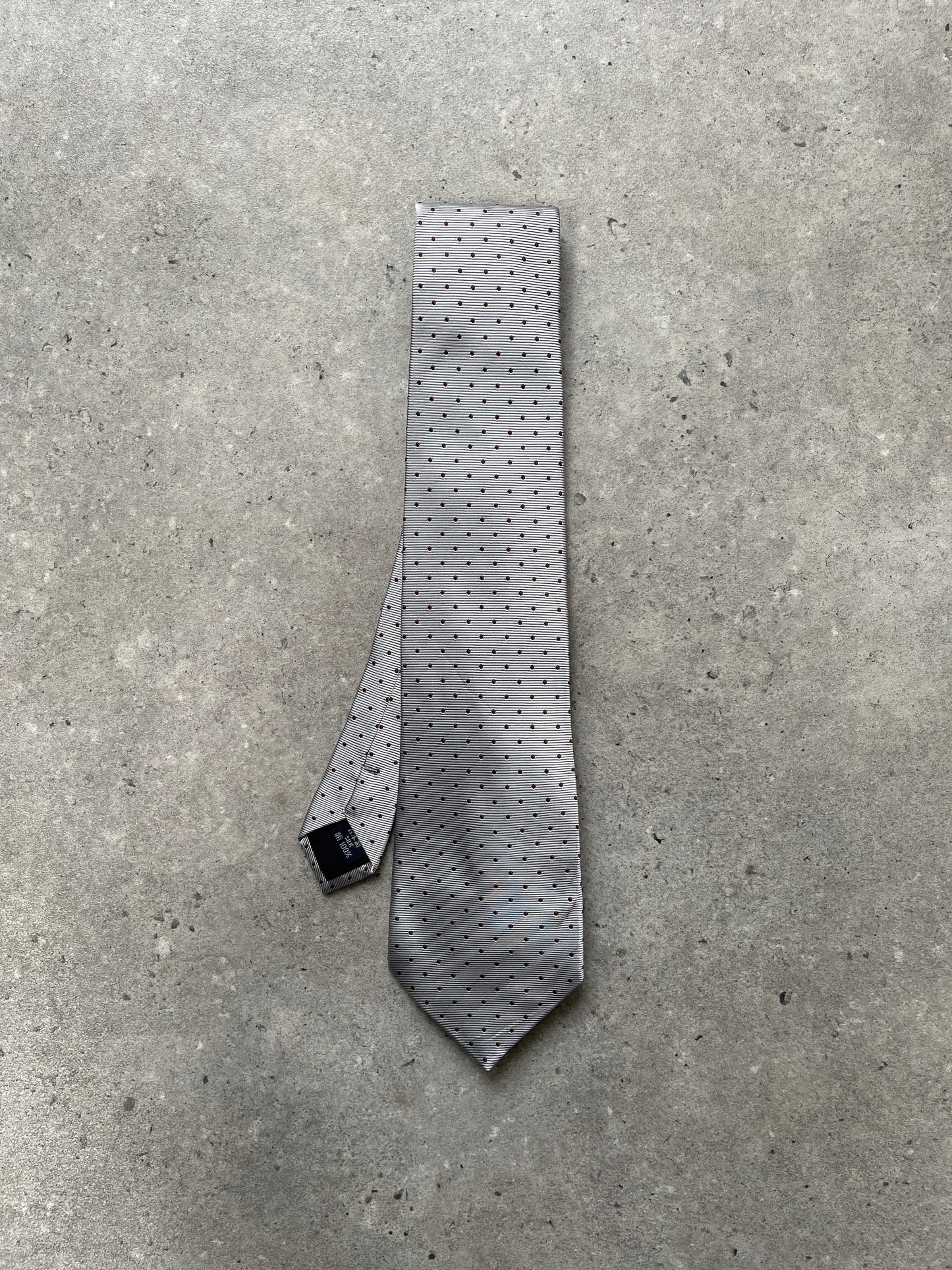 Burberry London 2000s Pure Silk Polka Dot Tie
