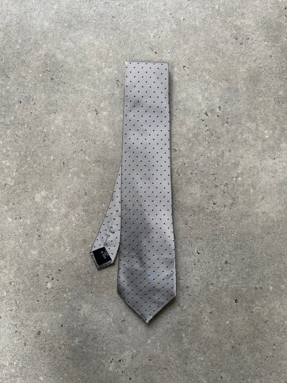 Burberry London 2000s Pure Silk Polka Dot Tie