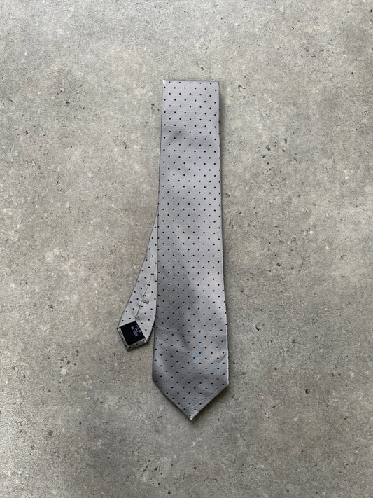 Burberry London 2000s Pure Silk Polka Dot Tie