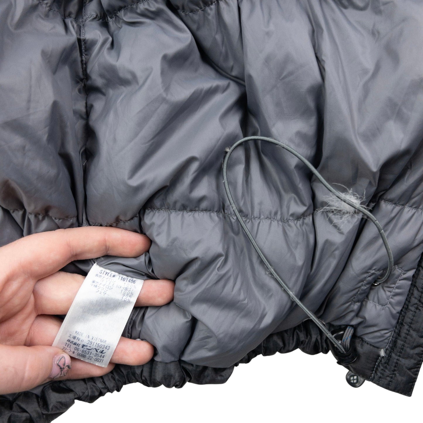 Vintage 2000s Montbell Zip Up Windstopper Puffer Jacket Size XL