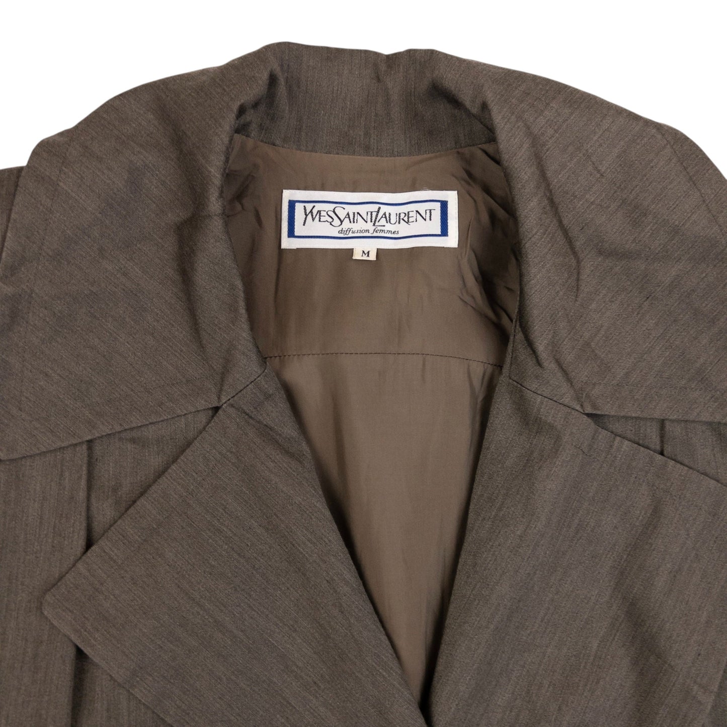 Vintage 80s YSL Yves Saint Laurent Trench Jacket Size XXL | XXL, Brown
