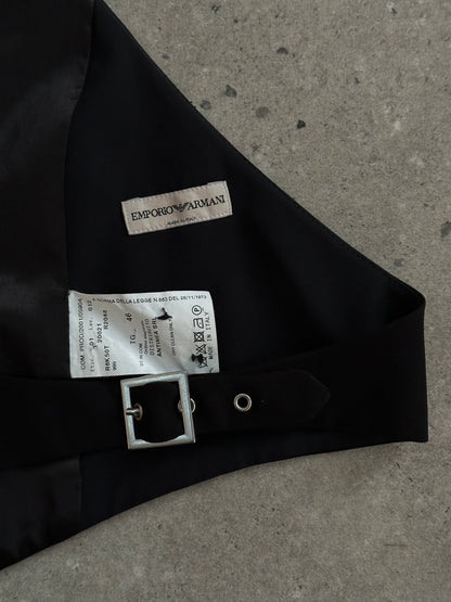 Emporio Armani SS2002 Pure Silk Tuxedo Waistcoat - M
