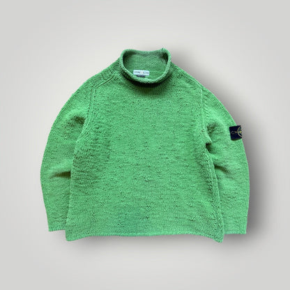 Stone Island Chenile AW/2000 Mock Neck Knit S/M | Default Title, Green