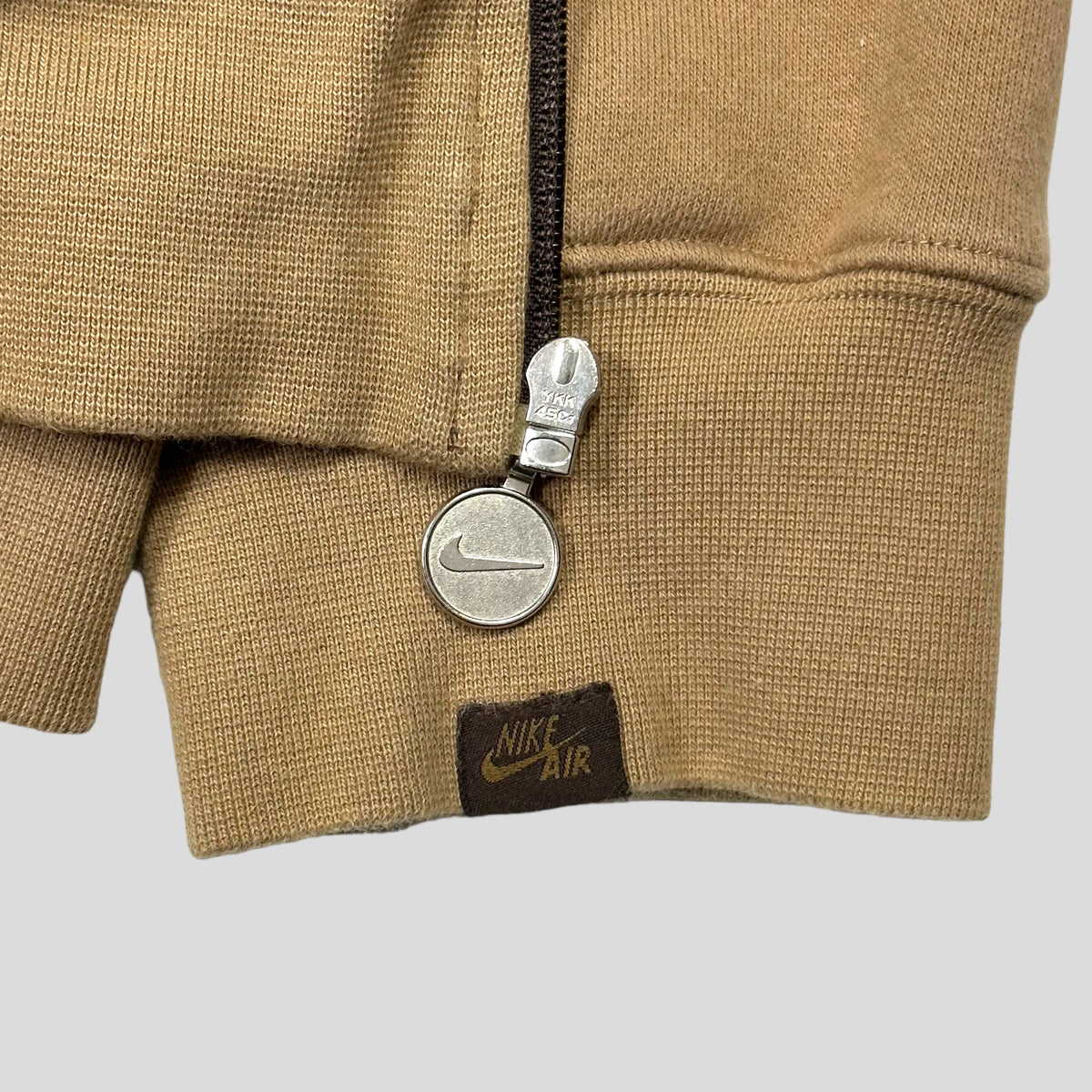 Nike Air AW04 Heavyweight Cotton Striped Hoodie - M | Brown