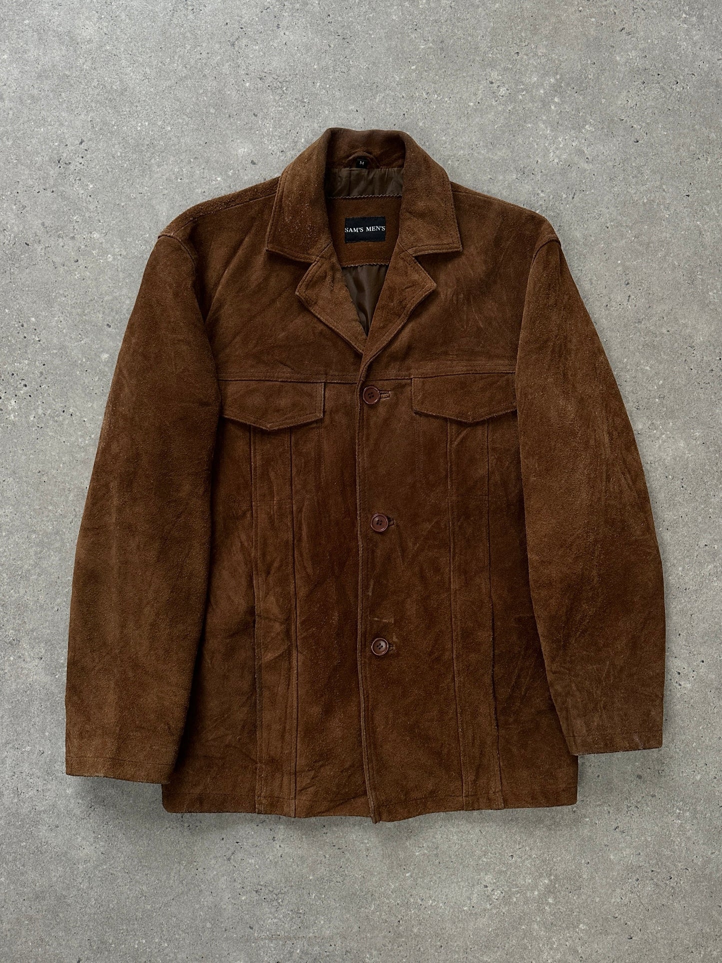 Vintage 1990s Suede Leather Jacket - L