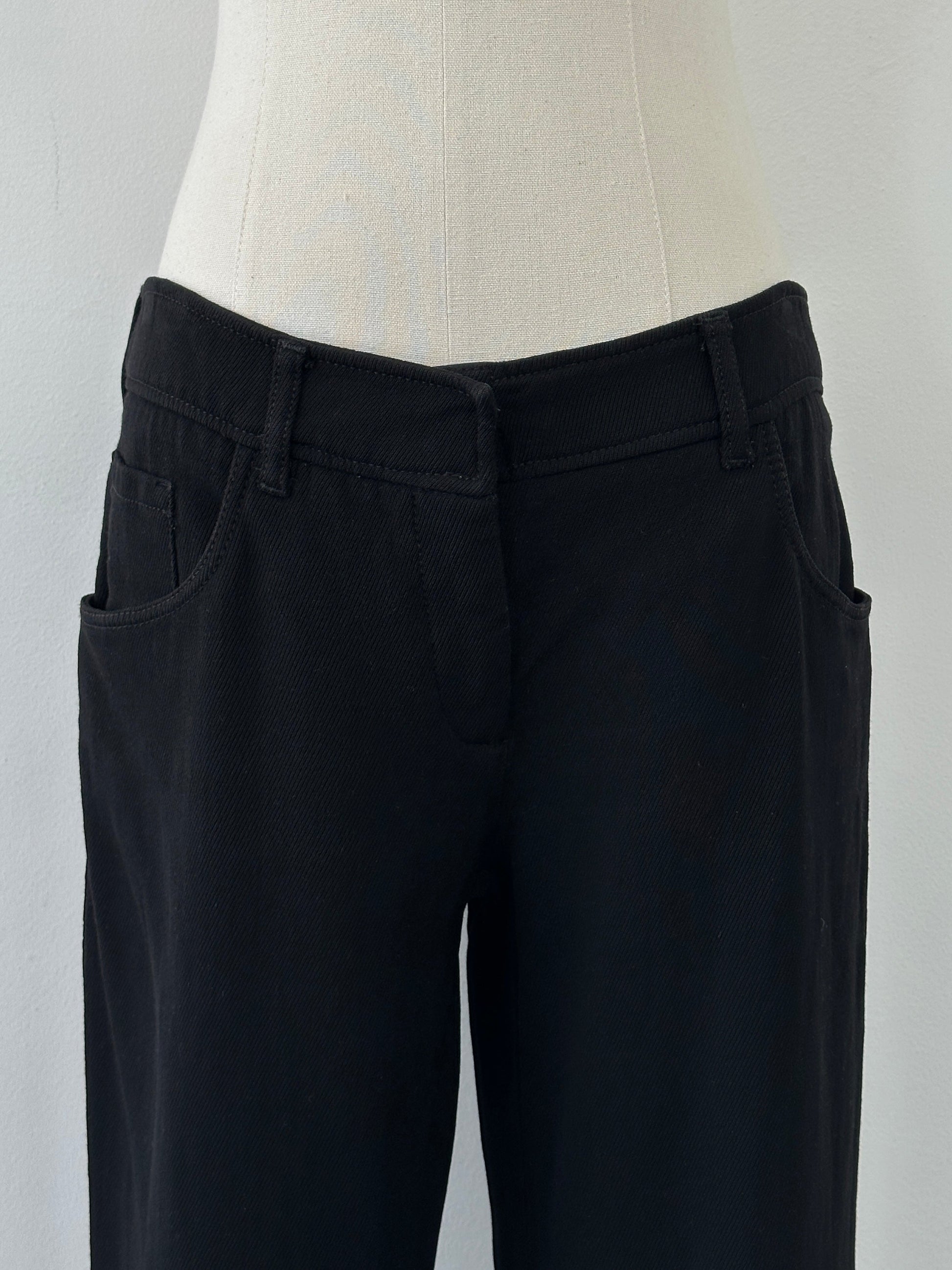 Prada Sport 2000s Pure Wool Flared Leg Trousers - W30