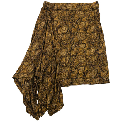 Vintage 2000s Cabane De Zucca By Issey Miyake Asymmetric Skirt Womens One Size | O/S, Brown
