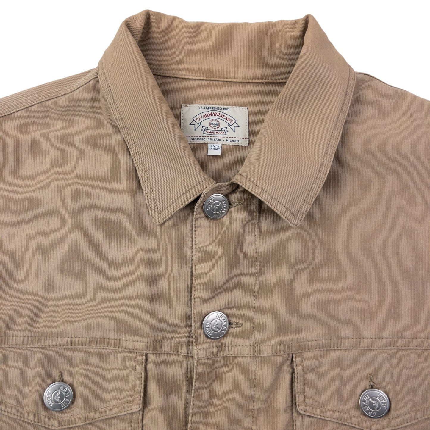 Vintage 90s Armani Jeans Button Up Jacket Size M