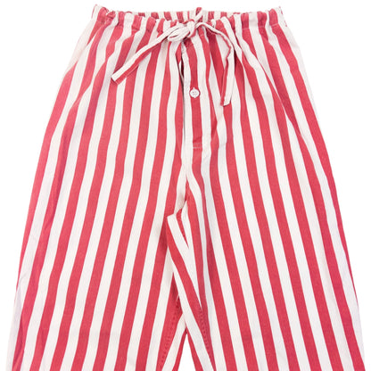 Vintage 90s Yohji Yamamoto Striped Trousers Size S | Small, Red