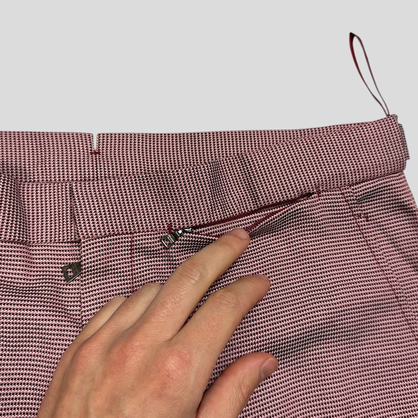 Prada Sport 2001 SAMPLE Houndstooth Stash Pocket Trousers - M