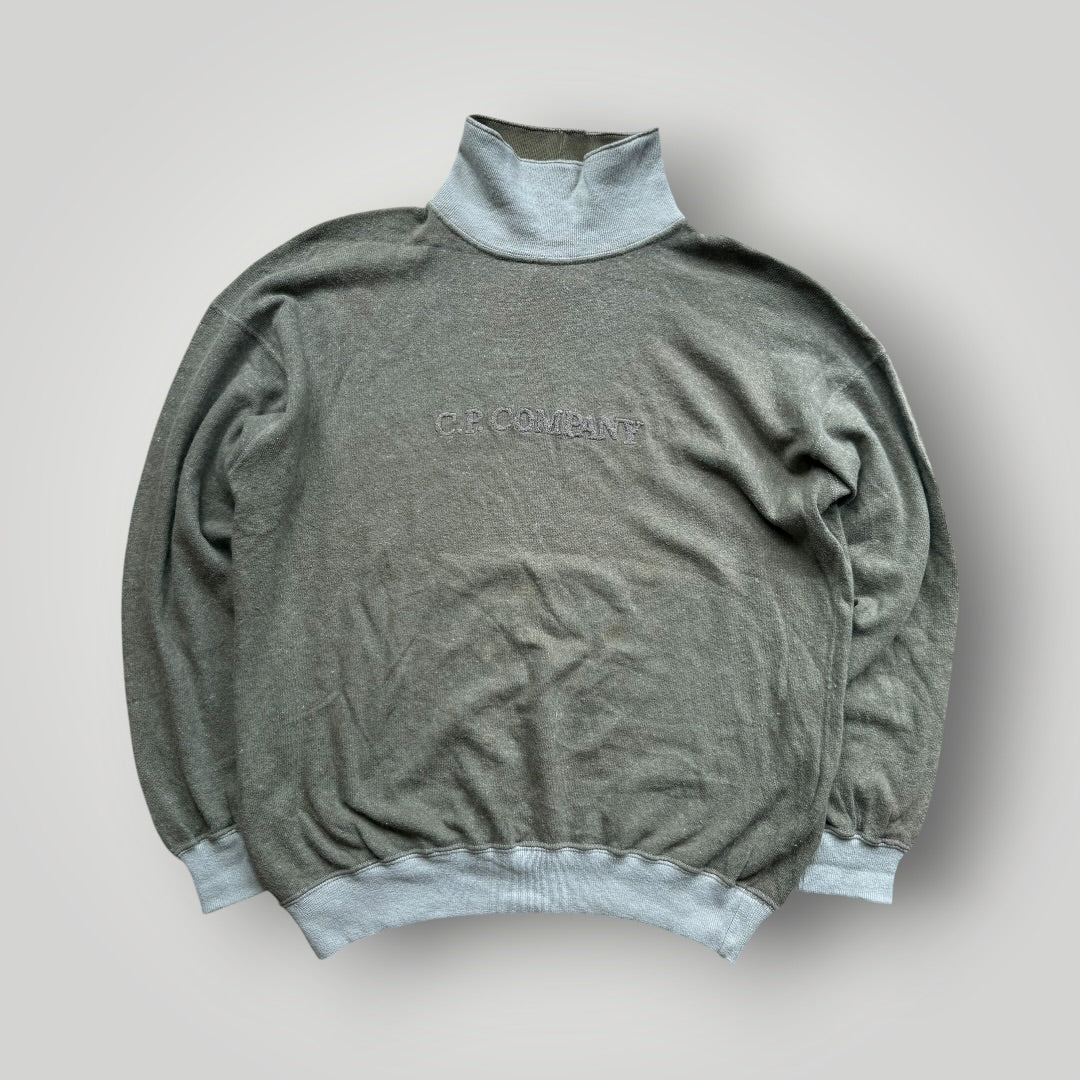 C.P. Company 1980's Ideas From Massimo Osti Cotton / Angora Mix Roll Neck Jumper L