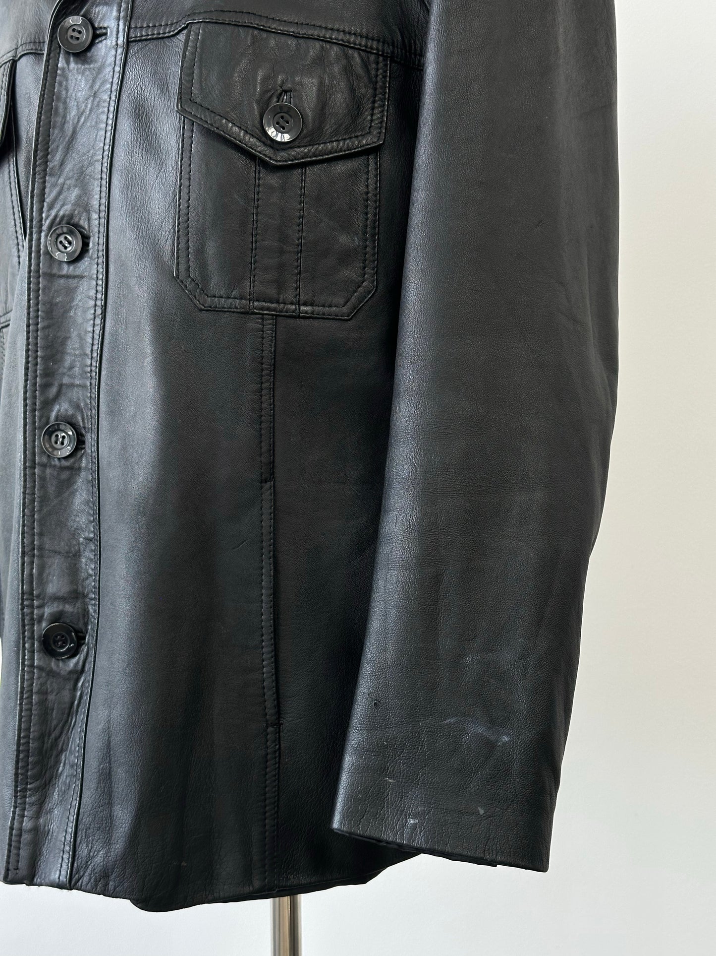 Vintage 1990s Leather Jacket - M