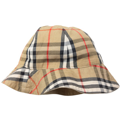 Vintage 90s Burberry Nova Check Reversible Bucket Hat | O/S, Beige