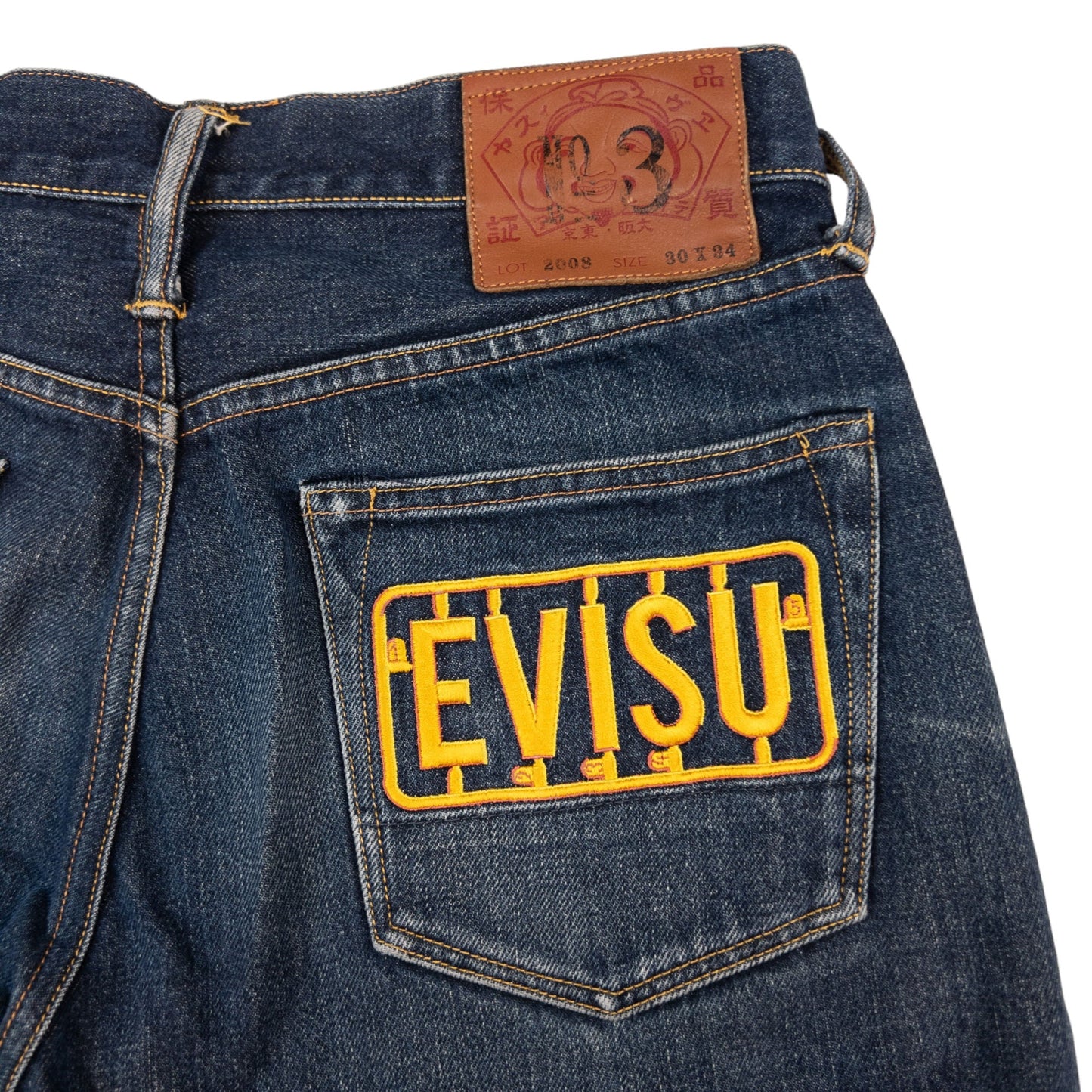 Vintage Evisu Japanese Budda Embroidered Denim Jeans Size W30