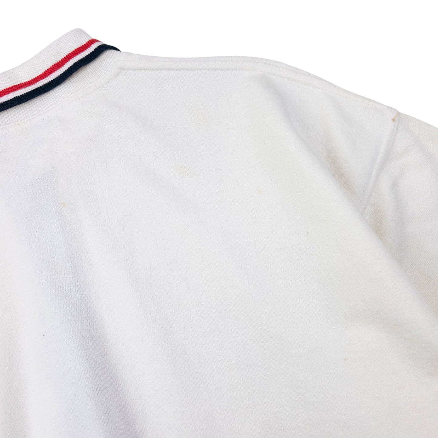 Vintage 90s Burberry Polo Sweatshirt Size M | Medium, White